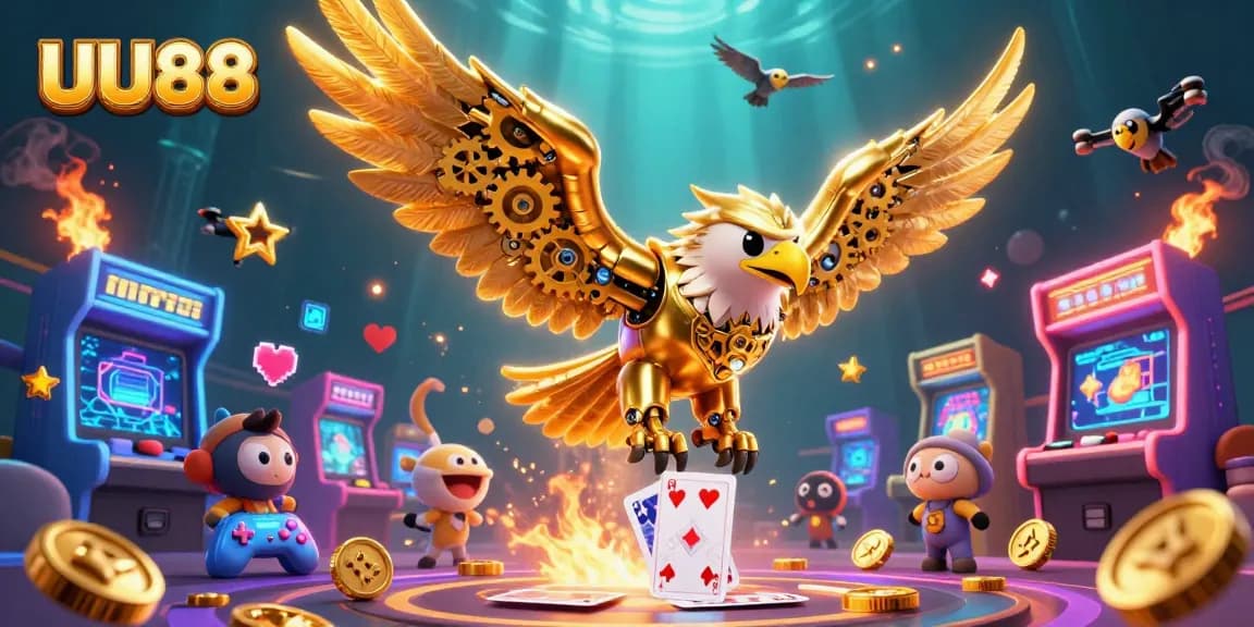 Experience thrilling gameplay at UU88 with vibrant casino scenes and dynamic character illustrations.