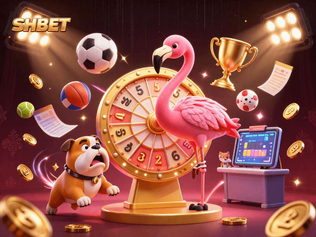 Experience the excitement of SHBET with live gaming thrills and dynamic prizes showcased in vivid detail.
