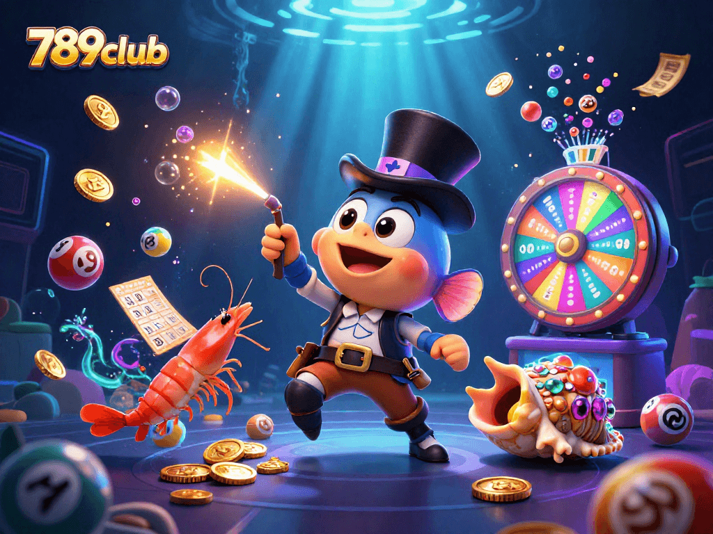 Engage with 789club's thrilling 3D underwater casino adventure filled with vibrant games and captivating treasures.