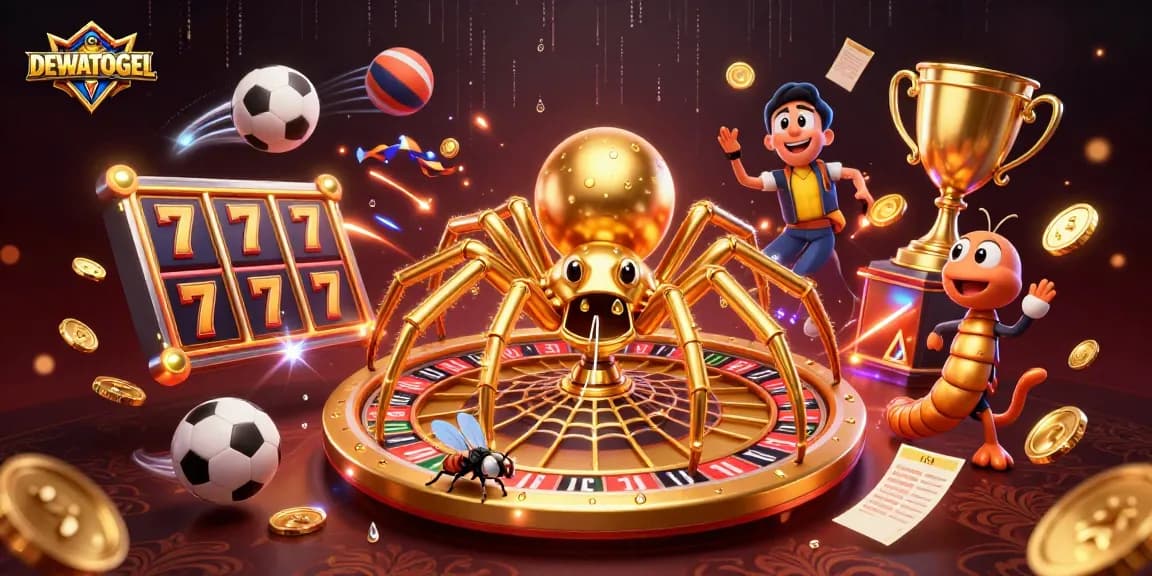 Enjoy thrilling gameplay with DEWATOGEL as the friendly croupier spins a captivating roulette web.