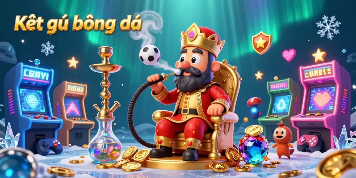 Engage with the latest Kết quả bóng đá in this vibrant casino-themed illustration showing a caterpillar sultan amid gaming elements.