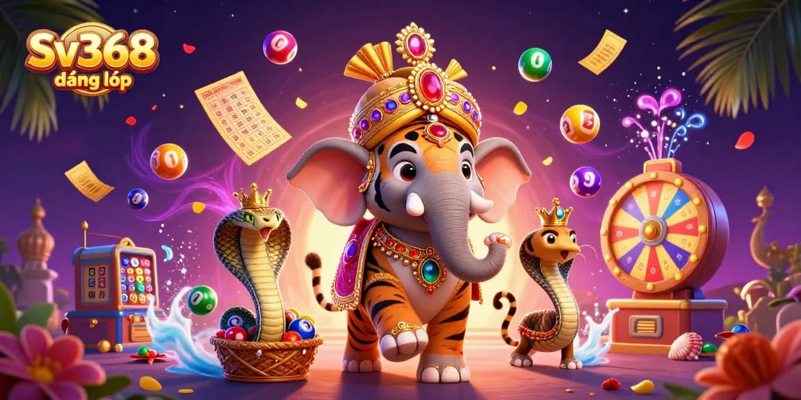 Spin and win at Sv368 đăng nhập with festive lottery elements and engaging game visuals.