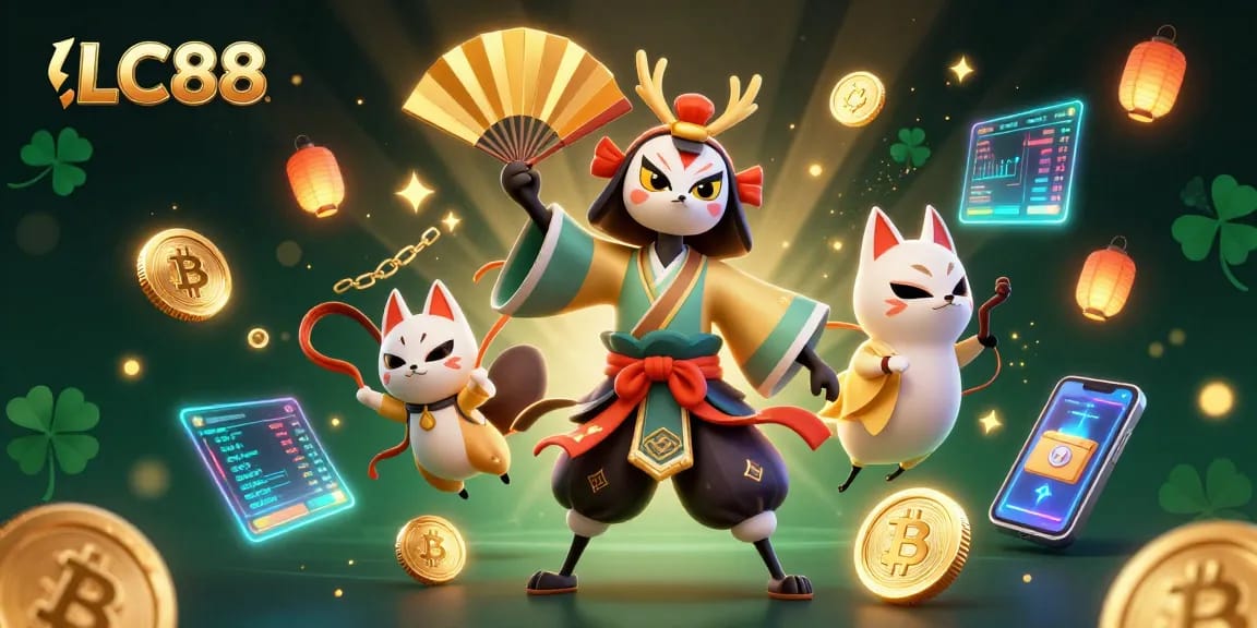 Experience thrilling gameplay at LC88 with dynamic characters and vibrant casino elements in 3D.