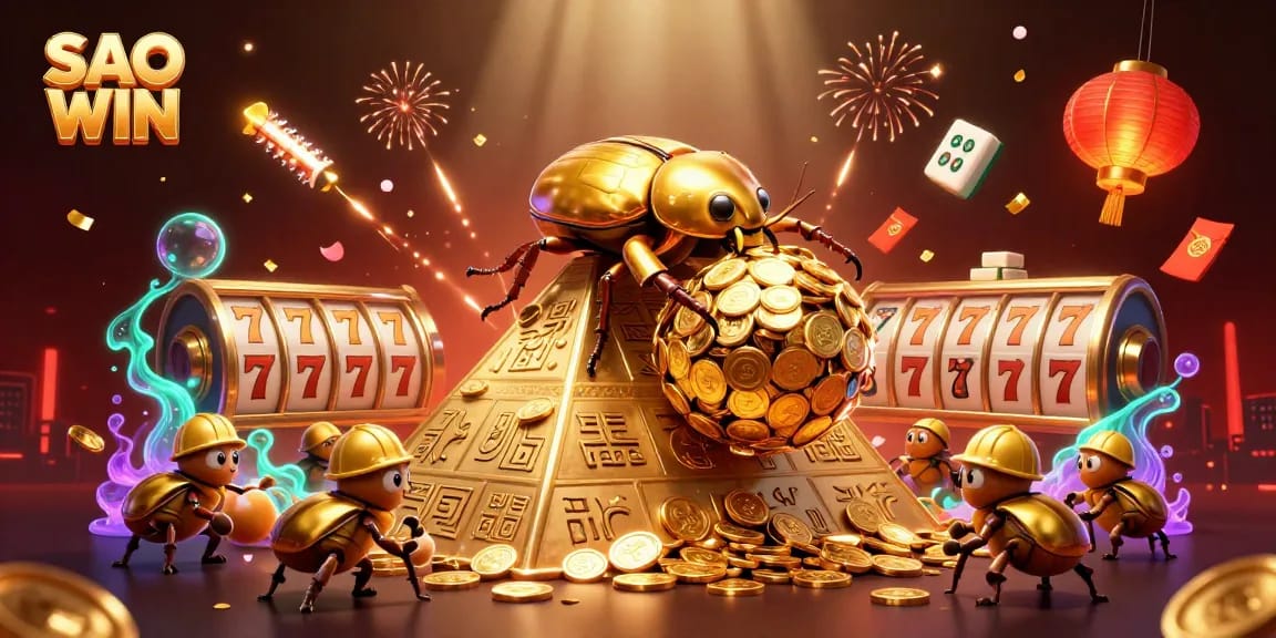 Engage with SAO WIN's immersive games featuring golden coins and captivating symbols.