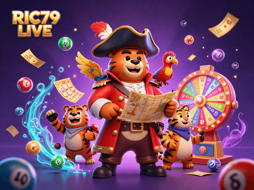 Engage in fun with RIC79 LIVE while enjoying a vibrant lottery-themed casino adventure.