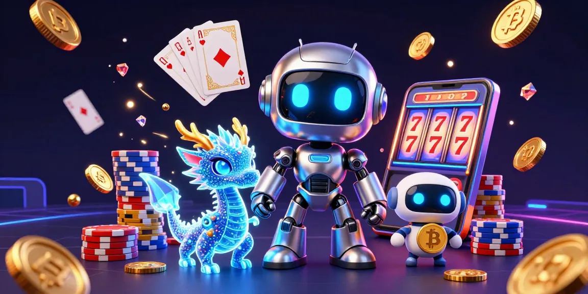 HitClub spins the reels and shuffles cards in a vibrant casino scene, showcasing gaming excitement.