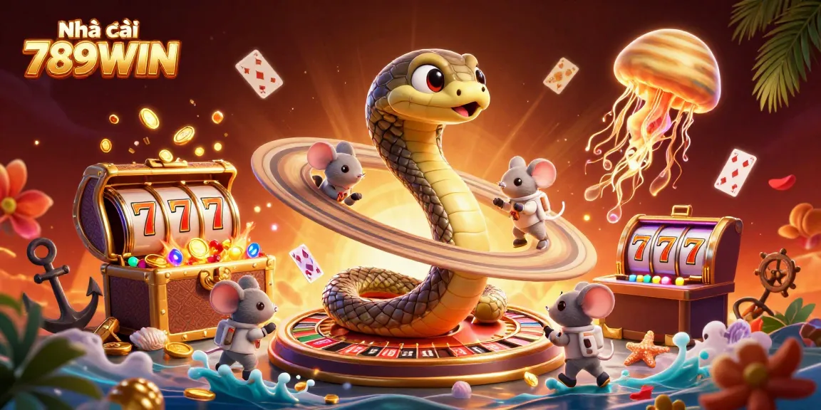 Experience thrilling action at Nhà cái 789WIN with vibrant casino elements and immersive graphics.