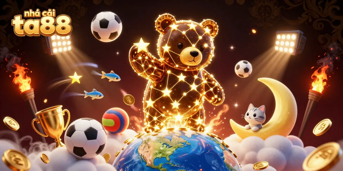 Engage in thrilling gaming excitement at nhà cái ta88 with captivating visuals of sports and casino elements.